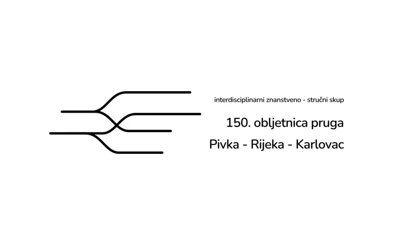Logotip 150. obljetnice pruga Rijeka–Karlovac i Rijeka–Pivka