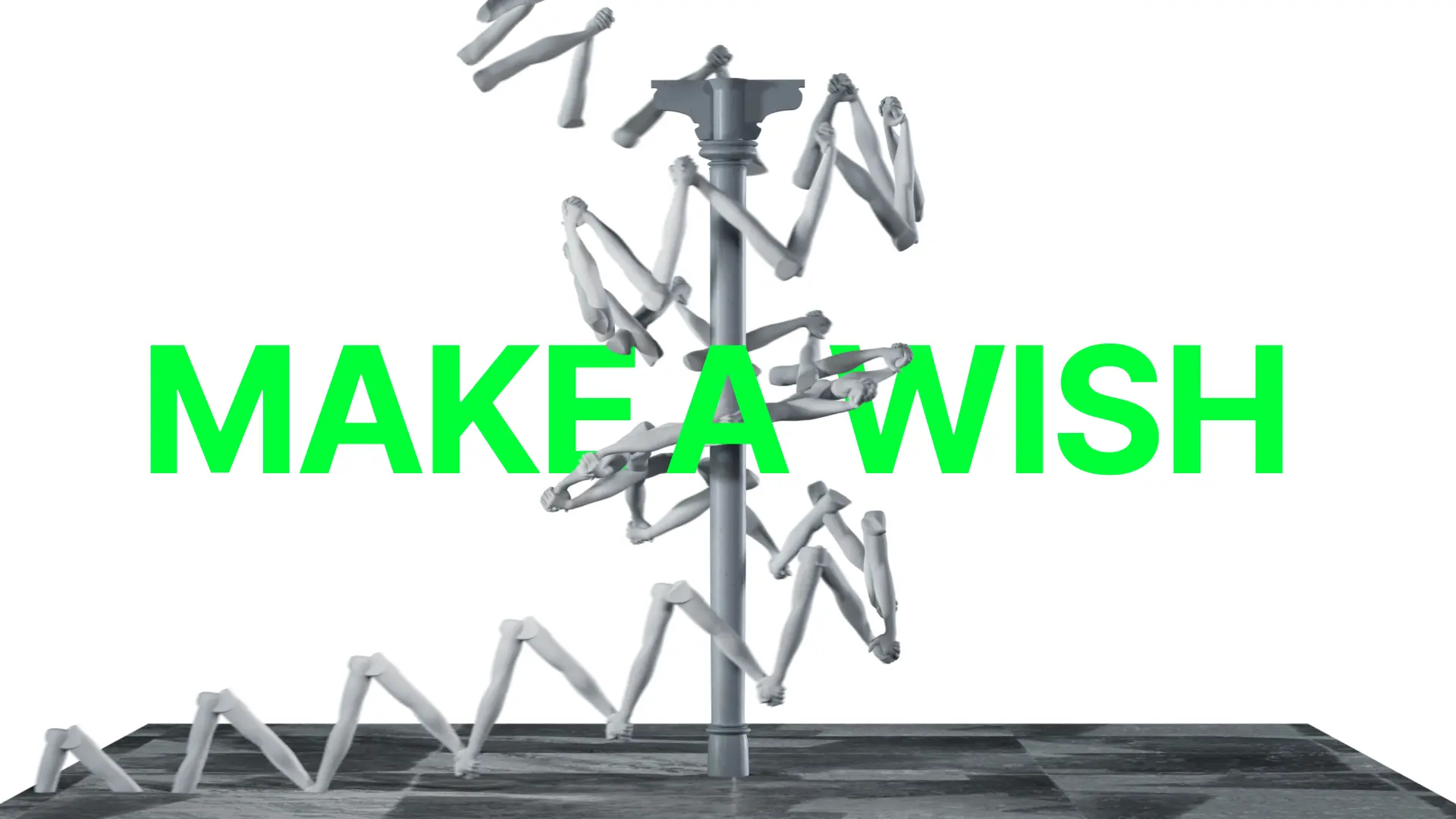 Make a Wish — svijetla varijanta ključnog vizuala sa stupom isprepletenih ruku